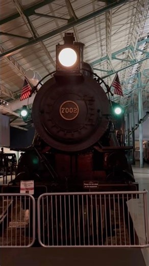PRR 7002 Replica (former PRR 8063) sits silently on display in the RRMOPA at night (2/4/26)
