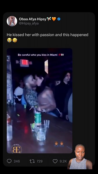Be careful who you kiss in Miami 😭