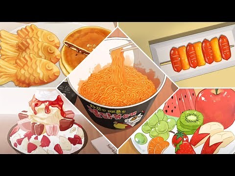 애니 먹방 모음 #2 Anime Mukbang Compilation