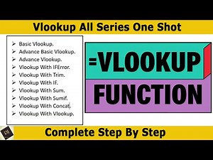 VLOOKUP Complete Tutorial ( हिन्दी ) - Vlookup in excel - VLookup formula with Multiple Function
