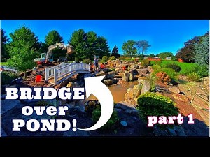 AMAZING Koi Pond with ARCHED BRIDGE - part 1