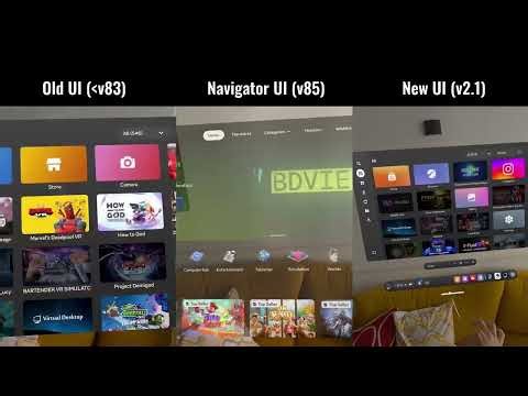 Quest UI: V83 vs V2.1 vs Navigator