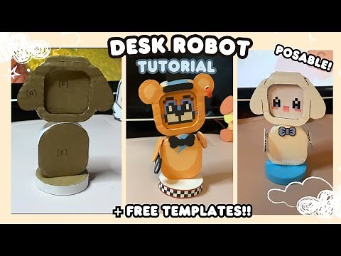 ☆~DIY Mini Desk Robot Tutorial! *Posable* |Fun DIY Crafts|