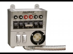 Reliance Controls 20216 Pro/Tran 6-Circuit 20-Amp Indoor Generator Transfer Switch - Overview