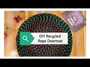 DIY Recycled Rope doormat ✂️🚪