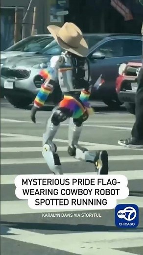 Rainbow Cowboy Robot spotted in California