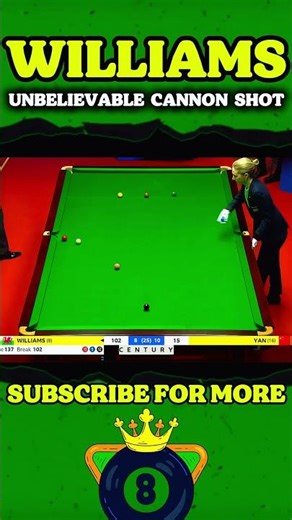 Mark Williams Pulls Off the IMPOSSIBLE! 🎯🔥#snooker #shorts