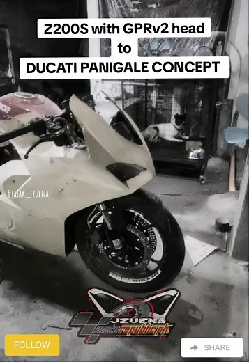 Z200S to DUCATI PANIGALE CONCEPT: Handmade Body Kits