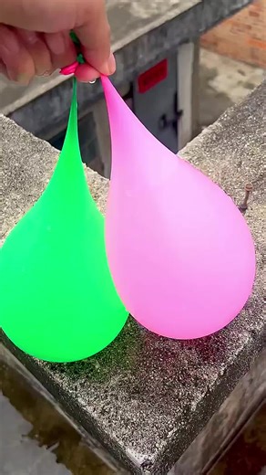 Water Balloon Drop Experiment from Tall Building