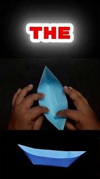 How to Make an Origami Boat for Beginners-inspirational story#shortsfeed
