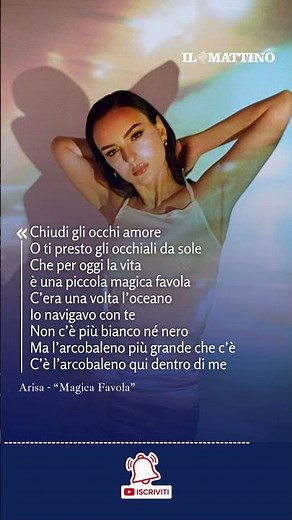 Arisa a Sanremo 2026 con "Magica Favola": il testo della canzone