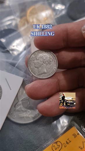 COIN COLLECTING: UK 1882 ONE SHILLING #coinsworthmoney #money #treasuresearch #coin #coinscollection
