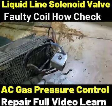 Air conditioner solenoid valve coil faulty how testing coil, How work solenoid valve Full information learn very useful information watch learn | ASR Service Center