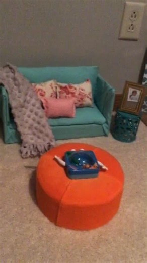 Doll living room set up!#fyp#foryou#foryoupage