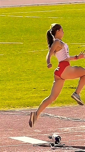Julia Adamczyk POL Women's Long Jump 622 cm Slow motion #athletics