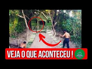construindo casas na floresta com bambu,passo a passo.