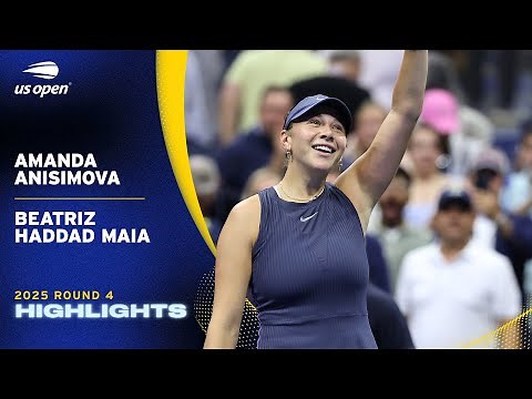 Amanda Anisimova vs. Beatriz Haddad Maia Highlights | 2025 US Open Round 4