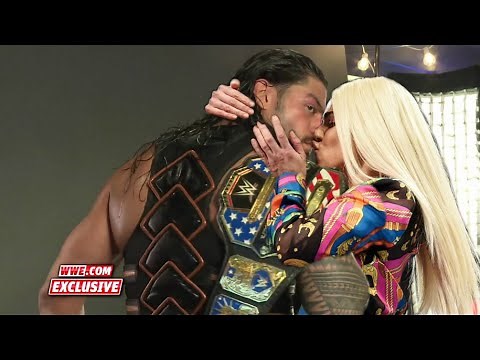 WWE 2022 Roman Reigns KISS CJ Perry Love Story Lana kiss Roman Reigns in front of rusey eyes