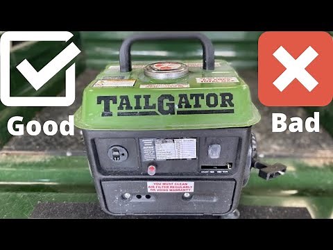 Testing the Cheapest Harbor Freight Generator $87.20, the TailGator