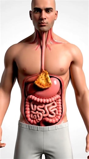 Inside Digestive Distress: Hyper-Realistic 3D Pizza Digestion & Stomach Pain (4K)