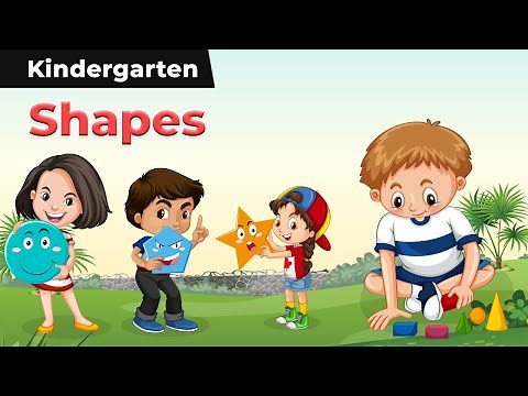 Shapes - Heart, Circle, Star, Square, Rectangle, Semi circle, Oval | Shapes for Kids | Kindergarten
