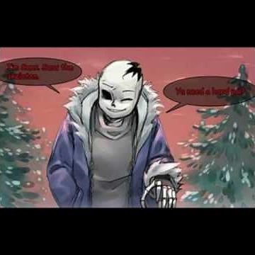 Sans x frisk comic undertale error and ink