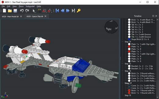 虚拟乐高模型创建工具,乐高模拟软件,乐高模型软件LeoCAD