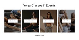Yoga classes and events - CSS Template by Nicepage