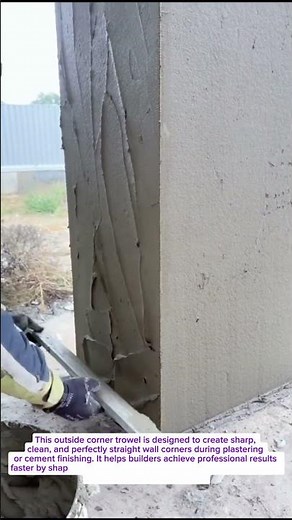 Perfect Wall Corners FAST! | Outside Corner Trowel Plastering Tool | Satisfying Construction