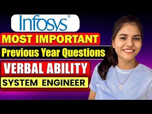 INFOSYS VERBAL ABILITY QUESTIONS | Infosys System Engineer Exam Verbal Ability Questions #infosys