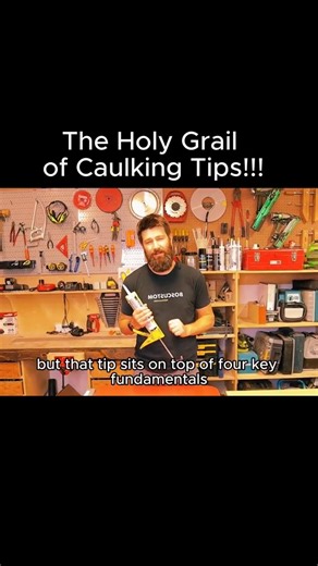 The Holy Grail of Caulking Tips! #fyp #foryou #fix #mistake #build #drywall #construction #reelsviral #reelsfb #reels | Glyndia32