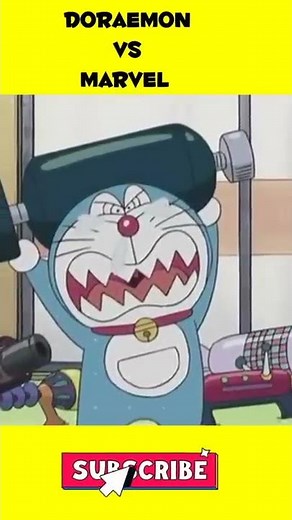 Doraemon Anime Series Vs Marvel Series Who Is Most Powerful Character #doraemon #shorts