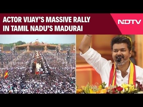Vijay Rally | 'Madurai Madness For Thalapathy': Sea Of Fans Storm Thalapathy Vijay's rally