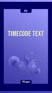 Timecode Text in Premiere 2026 #019 #adobe #premiere #tutorial #animation #text #textanimation