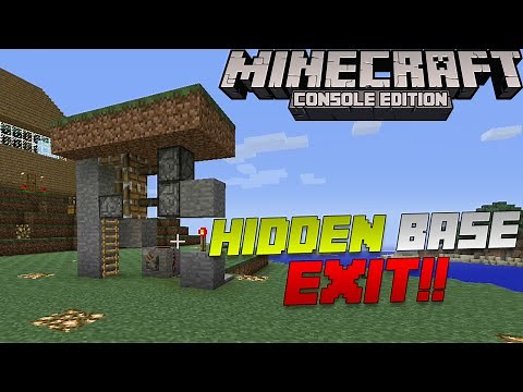 Minecraft: How to Make a 100% Hidden Base EXIT! | [Xbox & Playstation]