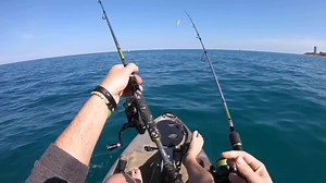 Kayak Fishing Adventure in Open Sea