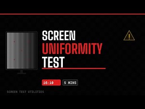 Screen Uniformity Test (16:10) – 5 Minutes – Full Screen Solid Gray