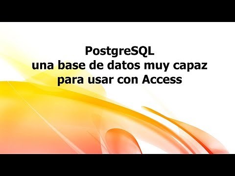 ESP: PostgreSQL - una base de datos muy capaz para usar con Access