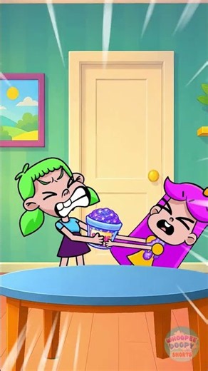 Taking Turns Makes Playtime Better! 💛 Sisters Share Together #kids #cartoons