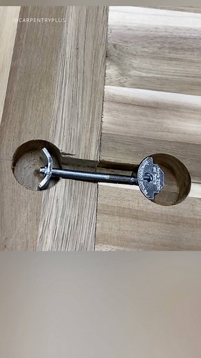 36K views · 80 reactions | Flawless seams in this butcher block desktop with @carpentryplus using our woodworker-favorite ZIPBOLT Connector! This connector makes building worktops and countertops even easier than the traditional dogbone, with a gear on one side for super quick assembly ️ Check out @carpentryplus on YouTube for the full build! | KNAPP Connectors | Facebook