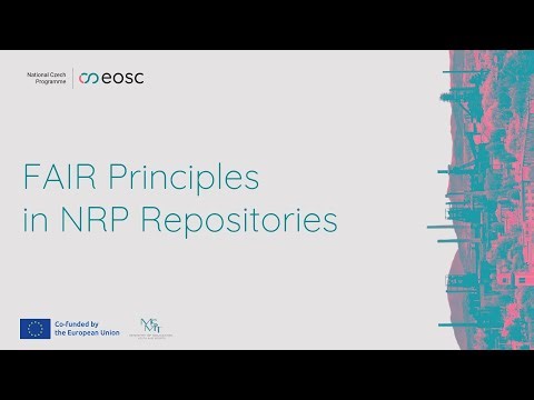 FAIR Principles in NRP Repositories (Milan Janíček)