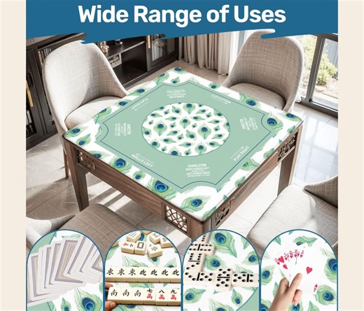 Mahjong Mat With Carry Bag, Large Portable Mahjong Table Cover for Game Night - Etsy