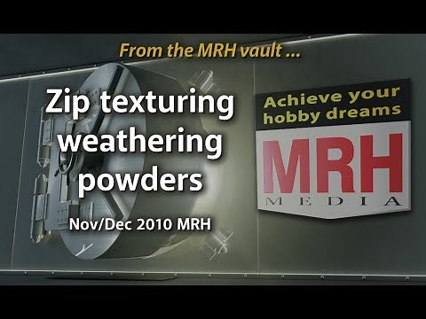 Using zip texturing weathering powders | Model Railroad Hobbyist | Joe Fugate