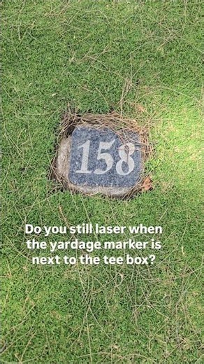 Laser Tee Yardage Everytime? #golf #golfgear #golfer @shotscope