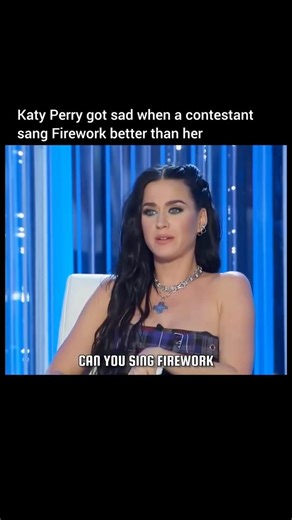 Katy Perry got sad when a contestant sang Firework better than her 😂