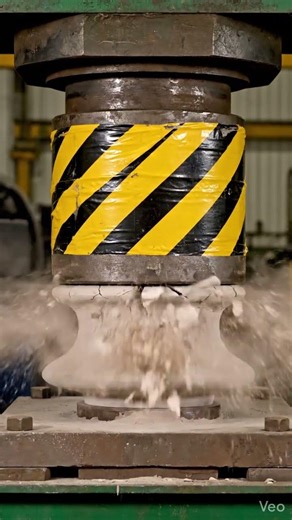 Hydraulic Press vs Ceramic Insulator 😳 SHATTERS HARD