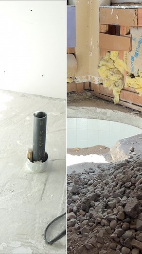 This bathroom has come a long way, we started with a massive hole in...