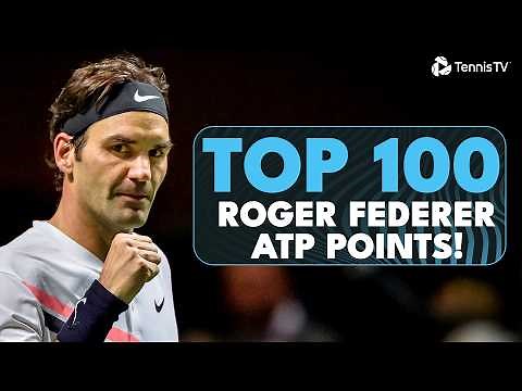 Roger Federer's Top 100 Points On The ATP Tour! ✨