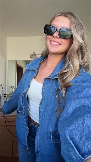 fit check w ella and morgan👖#ellalangley #morganwallen #denim #sunnies #fitcheck