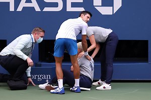 Novak Djokovic out of US Open for accidentally hitting line judge with ball